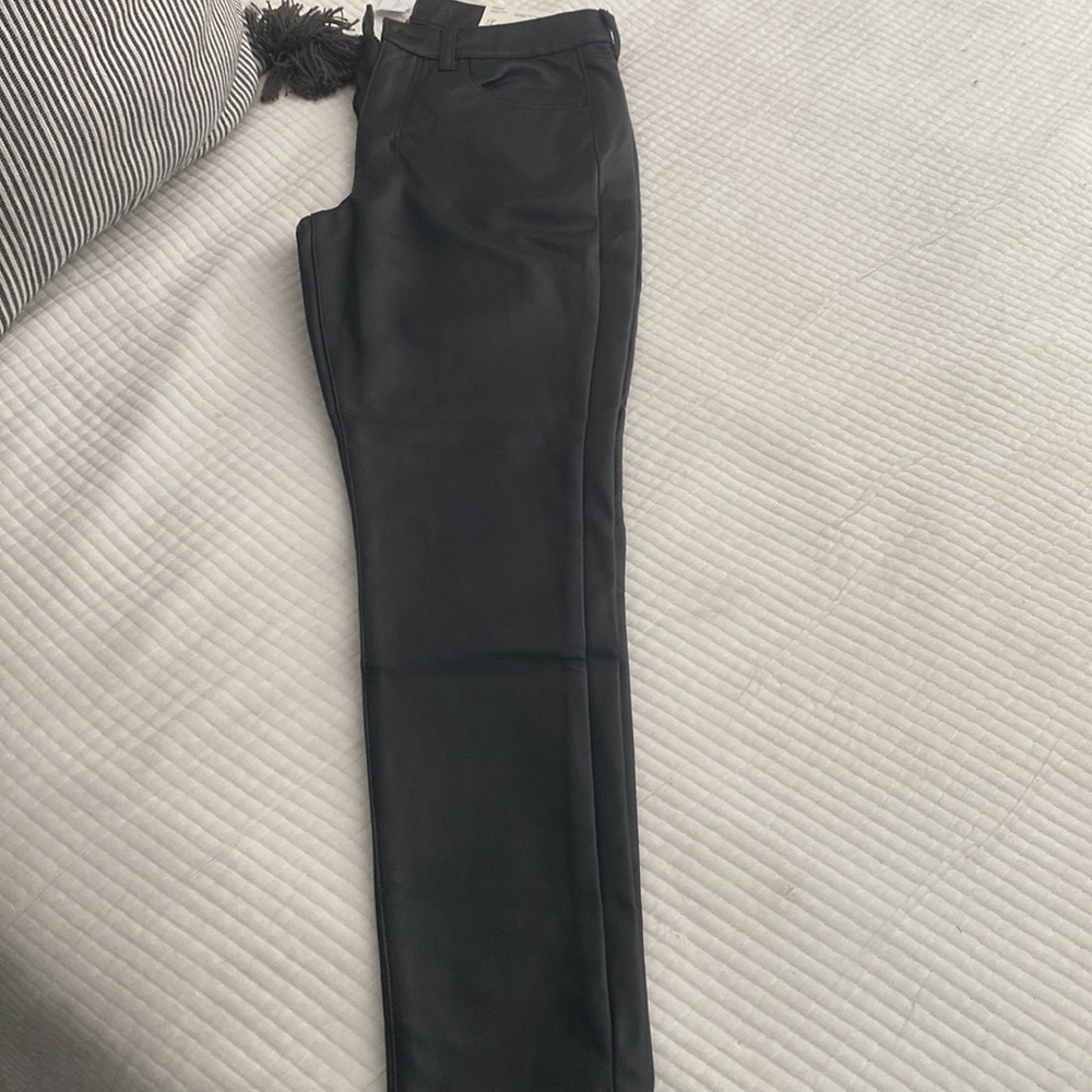 American Eagle Vegan Leather High Rise Jegging NWT - Picture 2 of 4